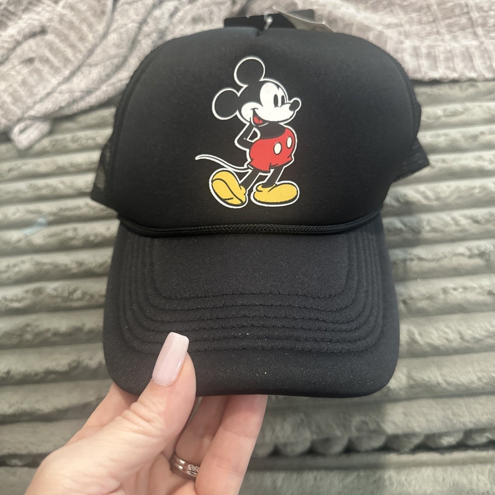 Concept One Disney Mickey Mouse Trucker Hat Mesh Back SnapBack Black